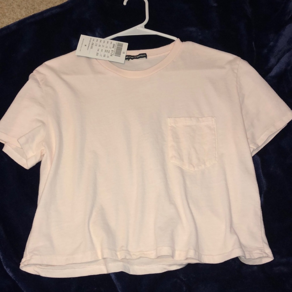 light pink brandy melville t shirt